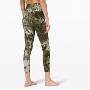 Lululemon Align Pant 25" Diamond Dye Green Size 2